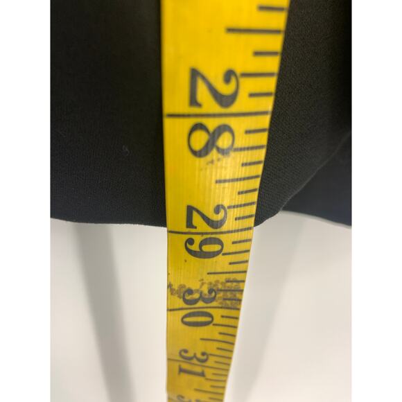 Massimo Dutti Long Line Double Breasted Black Blazer Limited Edition Size 8 NWT - Picture 11 of 13